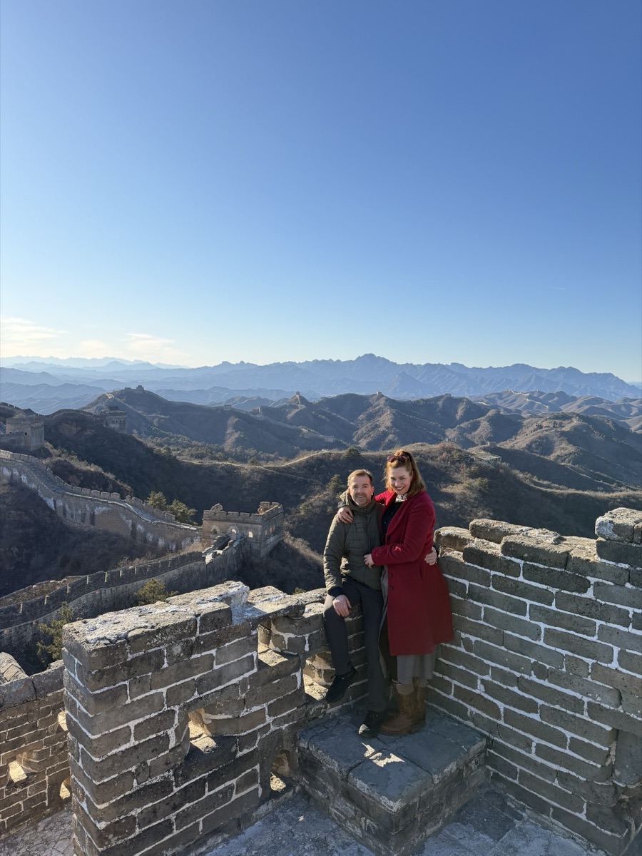 Manon & Maxim op de Chinese Muur