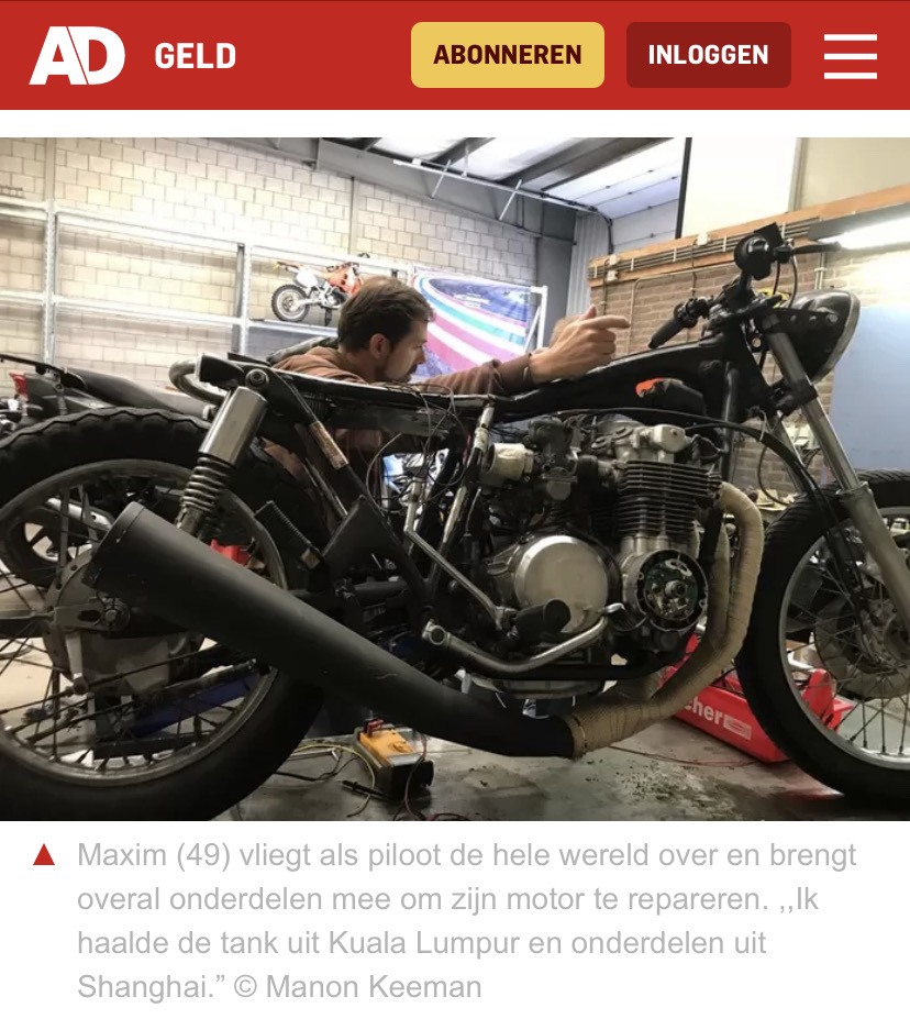 Foto bij: Motorfiets van onderdelen uit de hele wereld