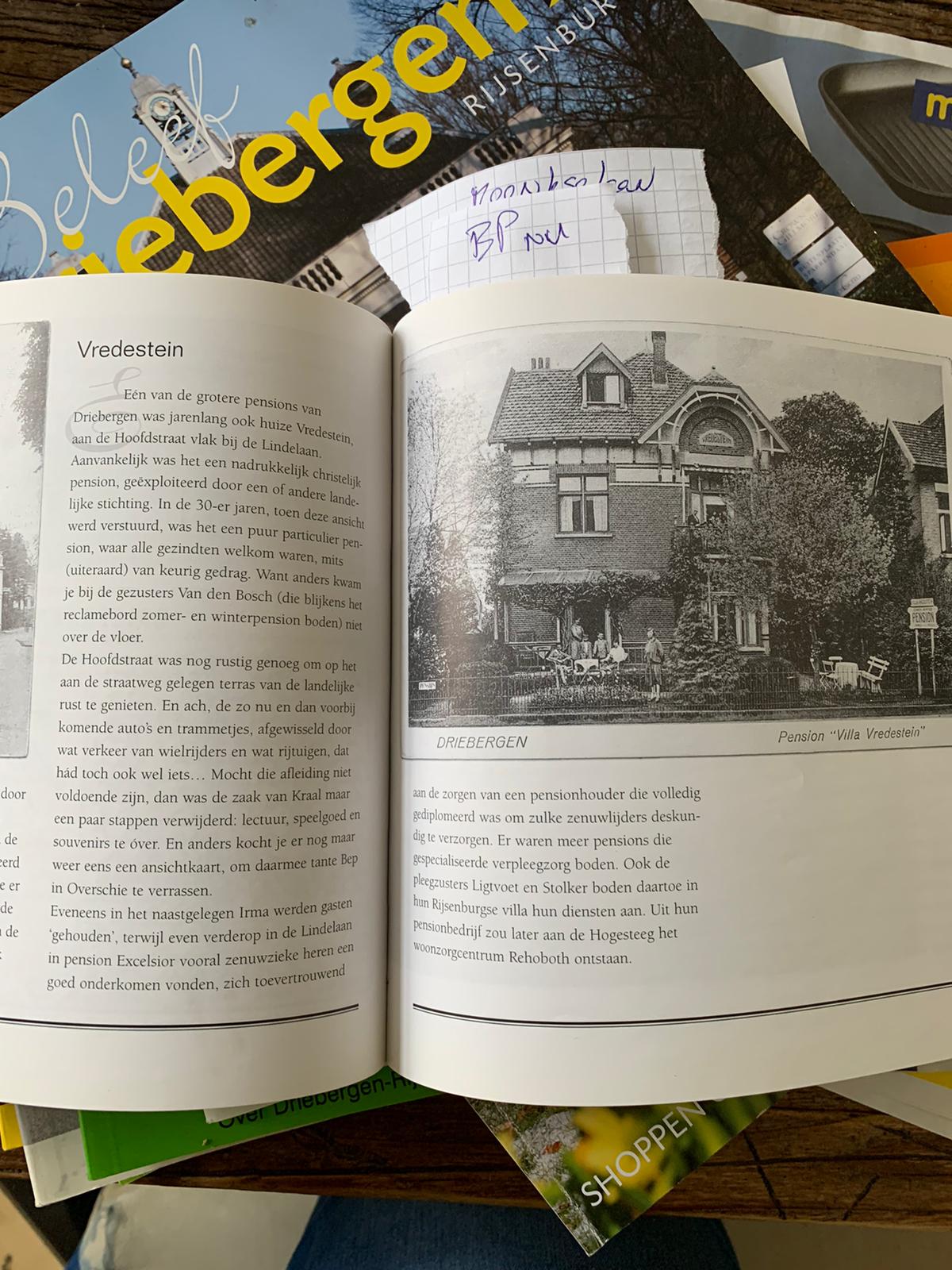 Foto bij: Villa Vredestein in een boek