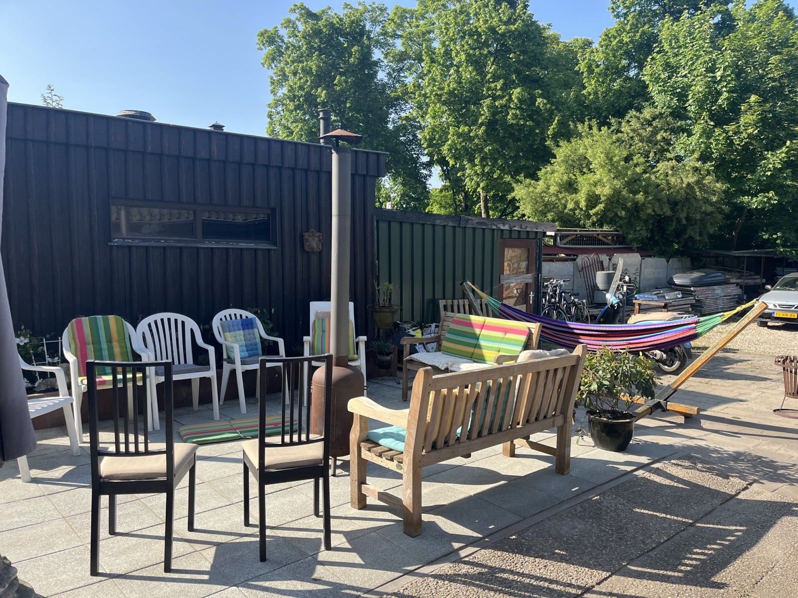 Tuin en terras van Villa Vredestein